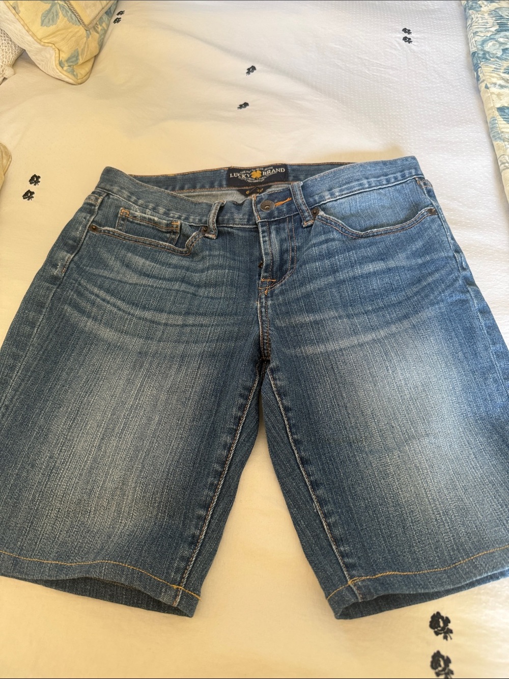 Lucky Brand Women's Abbey Bermuda   Denim Shorts Size 6/28